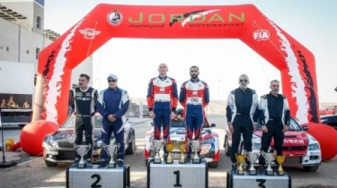 العُماني الرواحي بطل الجولة الرابعة من بطولة الأردن للراليات
