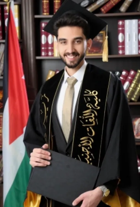 أسامة الربابعة يهنئ ابن عمه زيد بمناسبة تخرجه من الجامعة الأردنية