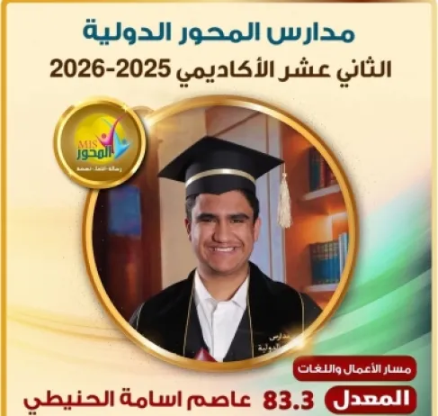 عاصم اسامه الحنيطي .. مبروك النجاح
