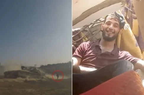 طارد دبابة بكلاشنكوف.. القسام تبث تفاصيل كمين شهير بخان يونس