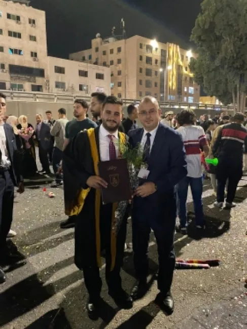 تهنئة بمناسبة تخرج المهندس عمر ضرار العابورة