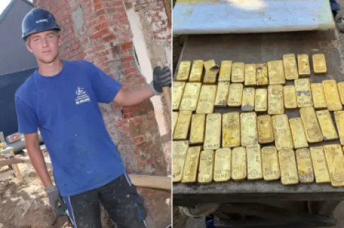 وظيفة صيفية تقوده لكنز.. طالب يعثر على ذهب بـ10.5 ملايين دولار في بلجيكا