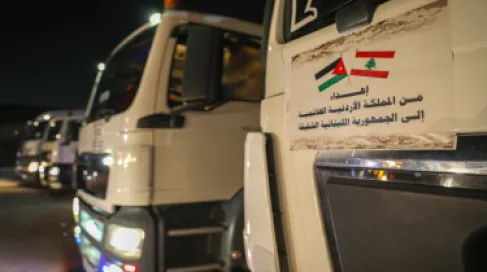 الأردن يسيّر قافلة مساعدات إنسانية وطبية جديدة إلى لبنان