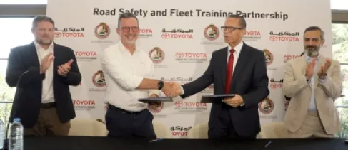 تعاون يجمع TGS ونادي السيارات الملكي الأردني والمركزية تويوتا لتعزيز السلامة المرورية وقدرات التدريب على إدارة الأساطيل في الأرد