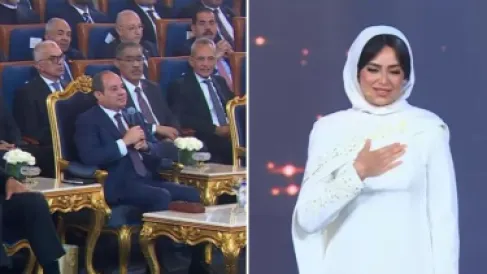 السيسي يدعو للفنانة هبة مجدي بالشفاء - فيديو