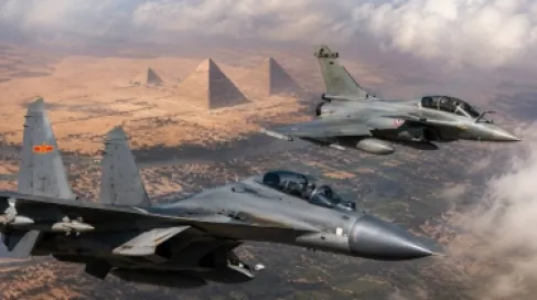 التنين الصيني أمام الرافال.. مواجهة جوية غير مسبوقة في سماء مصر