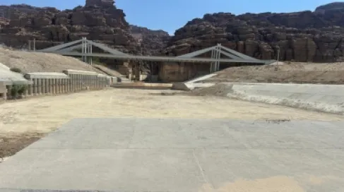 الأشغال تنجز حماية جسر زرقاء ماعين في البحر الميت وتستكمل أعمال أخرى