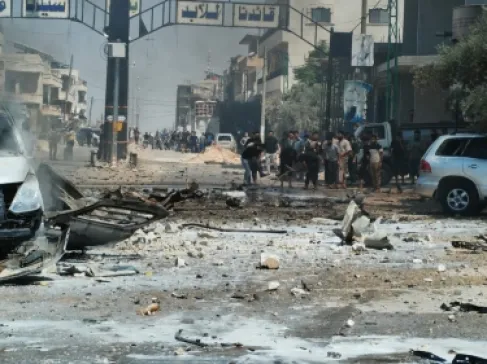 سورية : قتيلان ومصابون بانفجار سيارة بريف إدلب