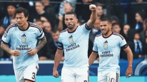 قدم.. أستون فيلا يستهل مشواره الأوروبي بفوز مثير على كلوب بروج 3-2