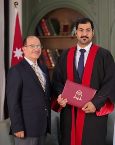 تهنئة للمهندس محمد الزينات بمناسبة تخرجه من جامعة مؤتة