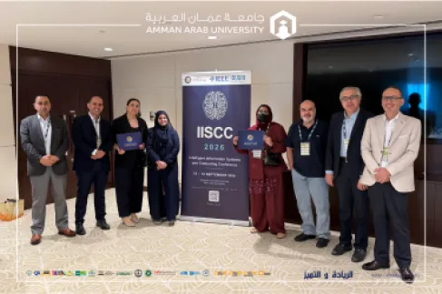 جامعة عمان العربية تشارك في المؤتمر الدولي للأنظمة المعلوماتية الذكية والحوسبة  (IISCC 2026  ) في دولة الإمارات العربية المتحدة