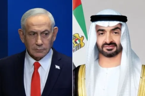 تقارير : نتنياهو زار أبو ظبي سرا والتقى رئيس الإمارات محمد بن زايد