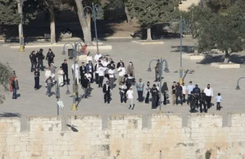 1222 مستوطنا اقتحموا باحات المسجد الأقصى اليوم