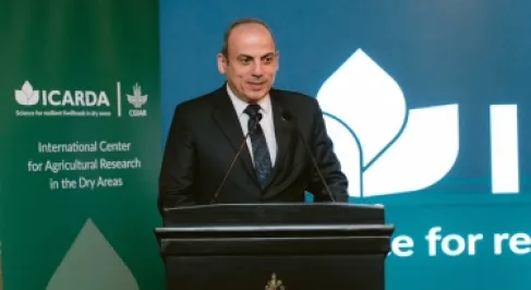المركز الدولي للبحوث الزراعية في المناطق الجافة يرحب بالدكتور نزار حداد مديراً عاماً جديداً