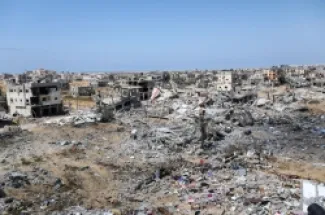 مصادر إسرائيلية قالت إن الدمار الواسع في الجانب الفلسطيني من حدود غزة الخاضع لسيطرة الاحتلال وفر أماكن آمنة للقوارض لحفر الجحور والتكاثر
