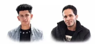 حميد نبيل غباين (يمين) وموسى نمر غباين - رحمهما الله _