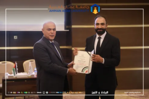 الدكتور معتز الشوابكة من عمان العربية يحصل على شهادة (مقيم جودة معتمد لمؤسسات التعليم العالي)