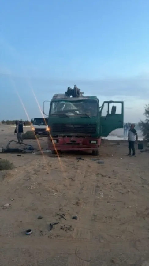 المياه: ضبط حفارة تحفر بئر مخالفة في الجفر