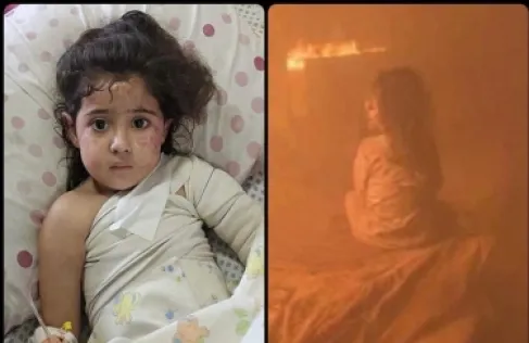 غارة إسرائيلية تقتل أما في غزة وطفلتها ذات الثلاثة أعوام تنجو من الحريق