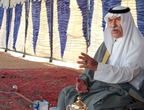قبيلة بني حميدة تفقد الشيخ خالد سليمان بن طريف