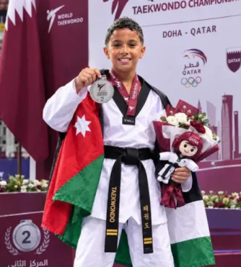 الأردني عمر الساحلي يحرز فضية بطولة قطر الدولية للتايكواندو 2026
