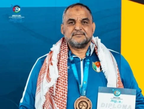 الزريقات يحصد 7 ميداليات عالمية ويسجل رقما قياسيا عربيا في المصارعة