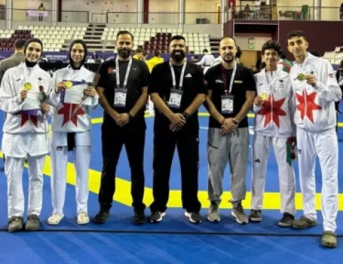 4 ذهبيات للأردن في بطولة قطر الدولية السادسة للتايكواندو