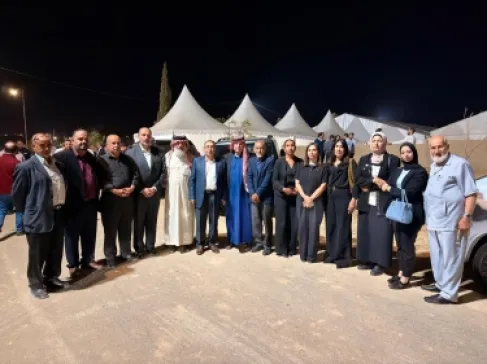 وفد من حزب الاتحاد الوطني الأردني يشارك أهالي الكرك مصابهم الأليم ويؤكد وقوفه إلى جانب أبناء الوطن