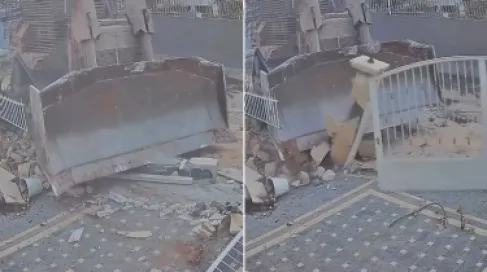 بالفيديو .. لبناني يشاهد تدمير جنود الاحتلال منزله على الهواء مباشرة