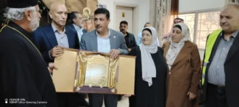 وقفة تضامنية في كنيسة جرش تنديدا بجريمة الكرك الارهابية