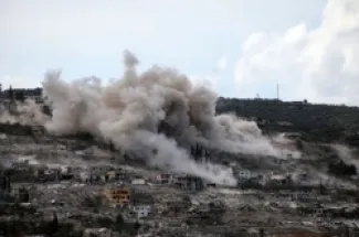 بلدة المنصوري والقرى المحيطة بها تتعرض لقصف إسرائيلي متواصل