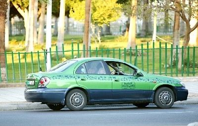 التكسي الأخضر ينتشر في العقبة