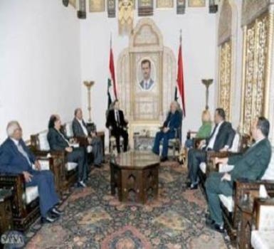 وفد مصري في دمشق لتأييد بشار