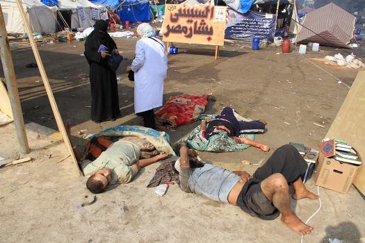 شاهدوا صور فض اعتصام رابعة العدوية