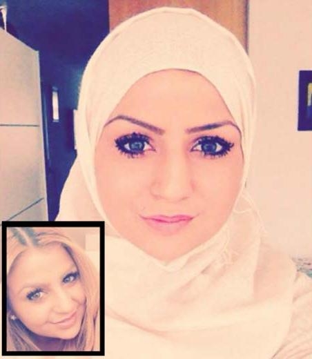 سويديات يرتدين الحجاب تضامنا مع مسلمة - صور