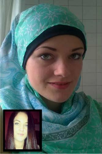 سويديات يرتدين الحجاب تضامنا مع مسلمة - صور