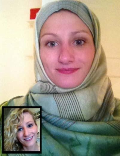 سويديات يرتدين الحجاب تضامنا مع مسلمة - صور