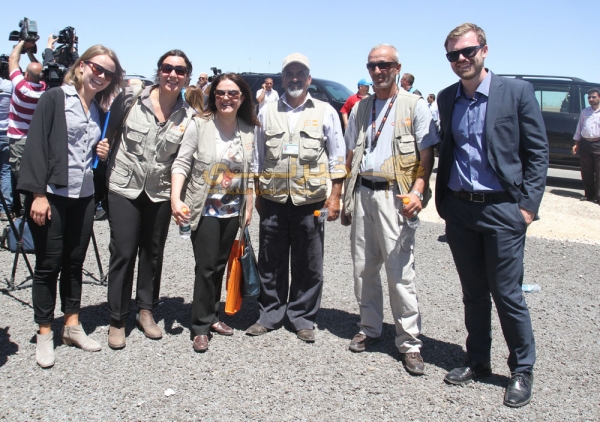 شاهدوا صور افتتاح مخيم الأزرق