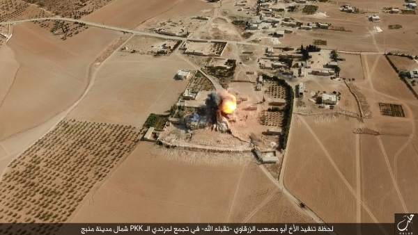 أبو مصعب الزرقاوي يفجر نفسه في منبج - صور