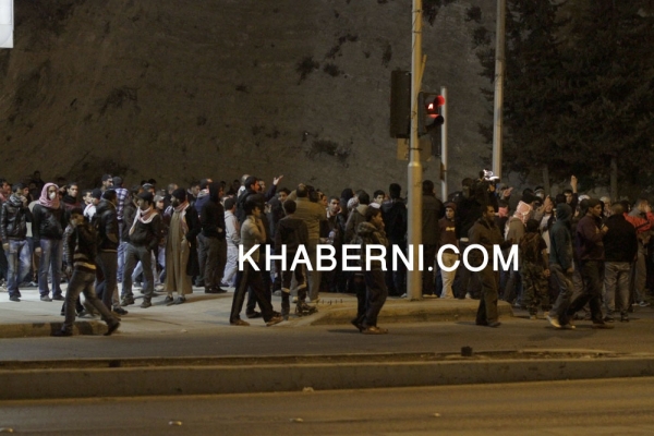 صور تفريق احتجاجات جبل الحسين