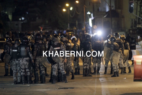 صور تفريق احتجاجات جبل الحسين