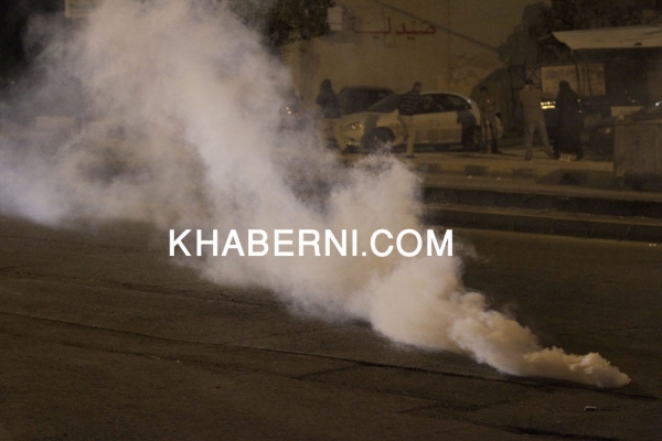 صور تفريق احتجاجات جبل الحسين