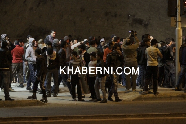 صور تفريق احتجاجات جبل الحسين