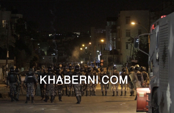 صور تفريق احتجاجات جبل الحسين