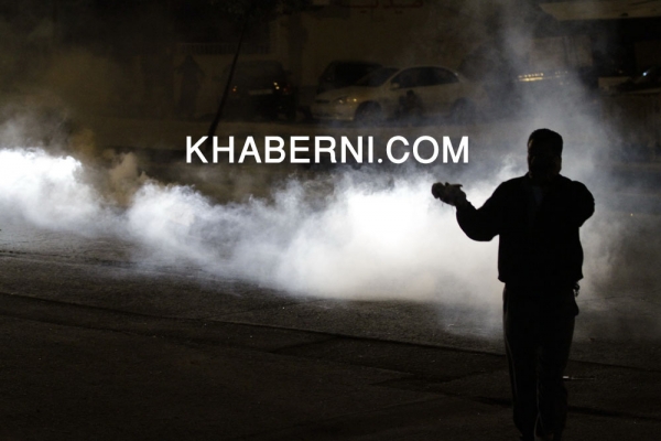 صور تفريق احتجاجات جبل الحسين