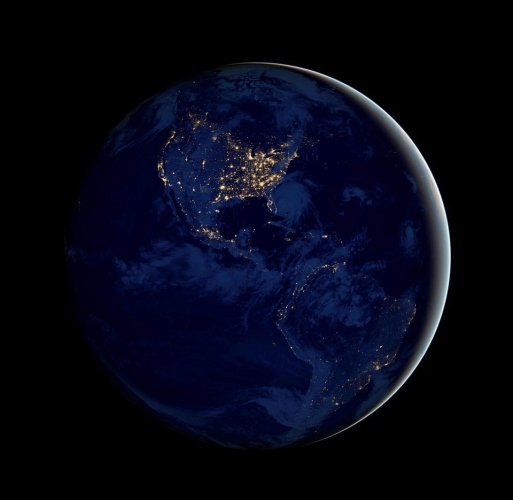 شاهدوا صور الكرة الأرضية ليلاً